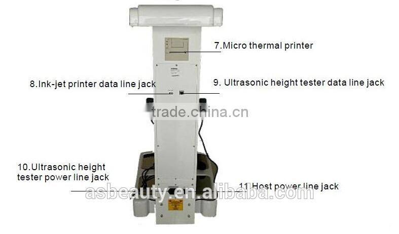 body element analyzer body composition and fat testing machine gs6.5