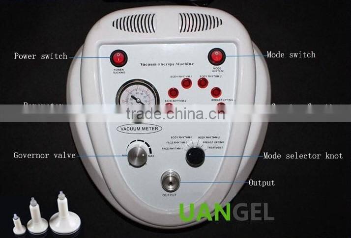 women big chest massage with vacuum instrument