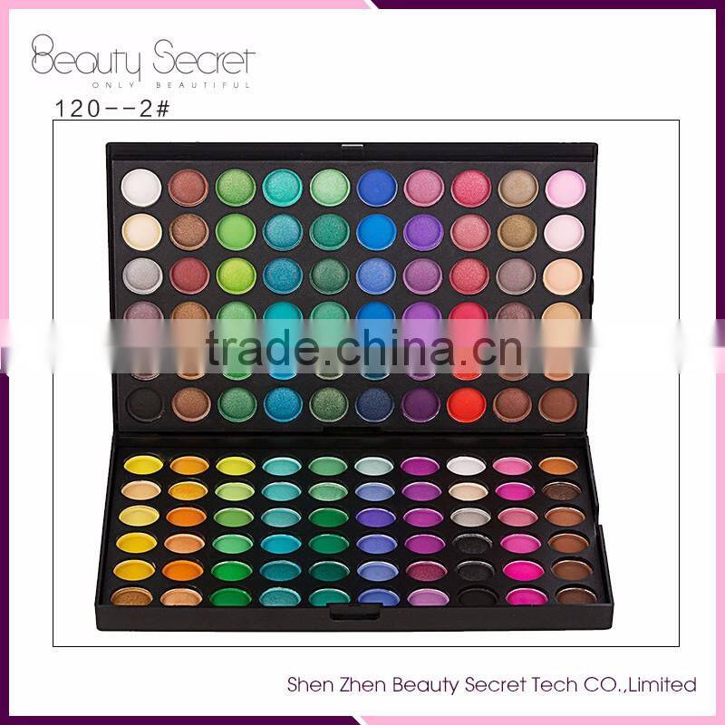 High Quality Chinese Factory Waterproof Cosmetic120 Color Makeup Eyeshadow