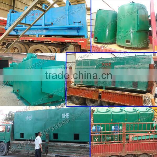 Smokeless continuous wood charcoal carbonization kiln make charcoal machine