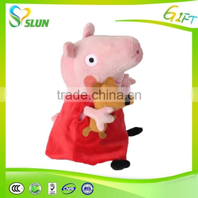 custom pink pig plush toy