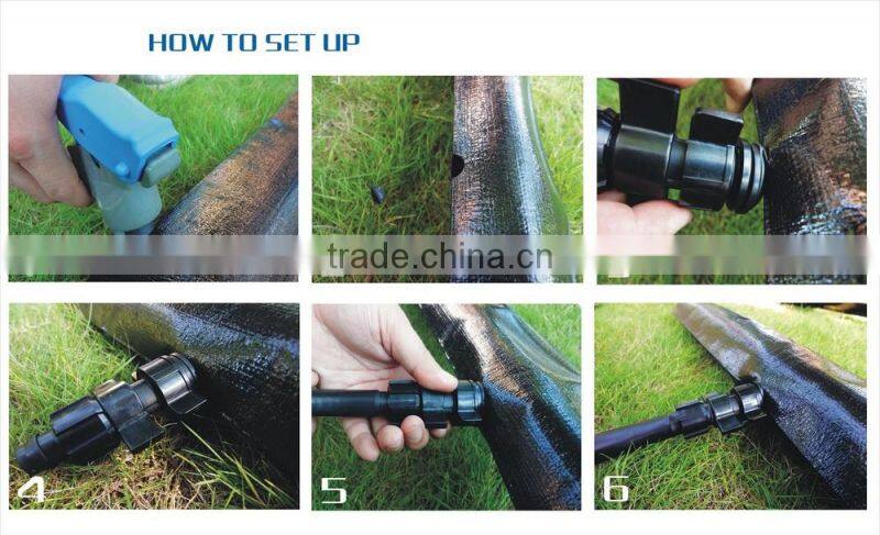 Farm Irrigation system black PE layflat hose