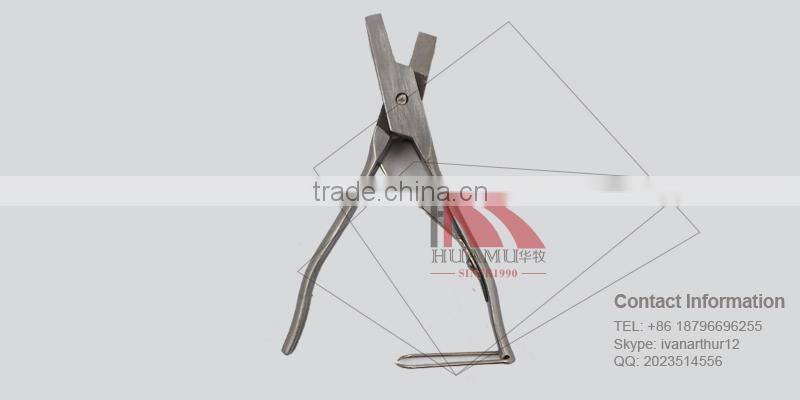 veterinary instrument 150 mm rabbit ear plier V style