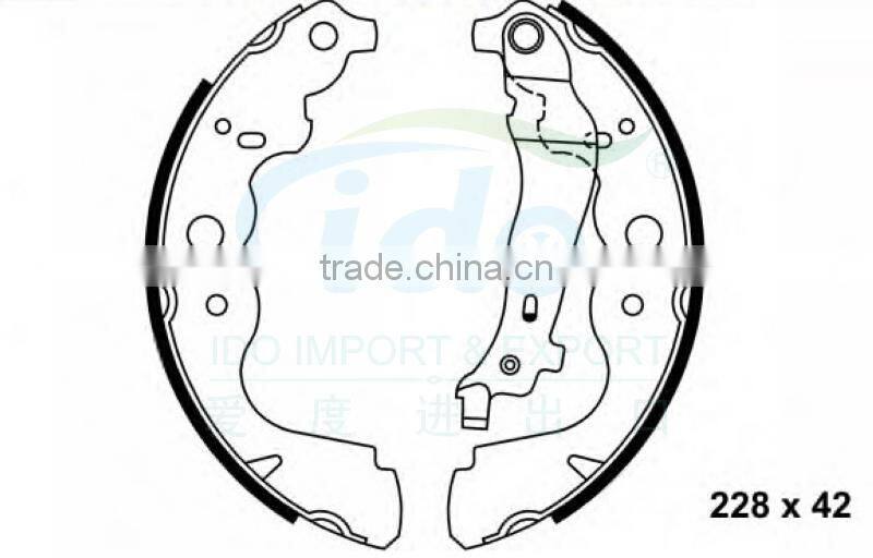 semi-metallic brake shoe set for Renault Dacia/Logan 7701210109 6001549703 6001549704