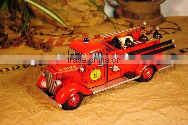Fire truck model with paint