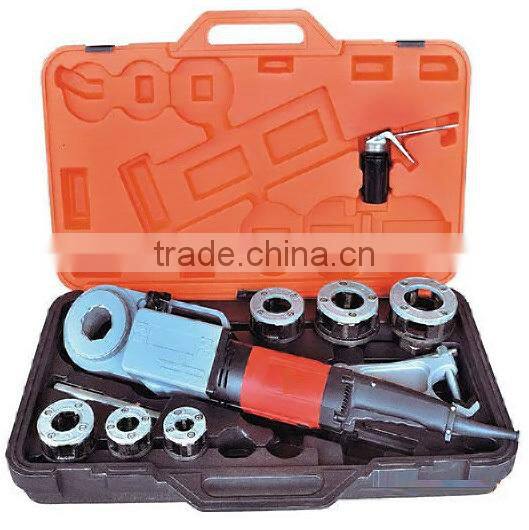 1/2''-2'' portable tube threading machine, handheld pipe threader, ratchet power threader