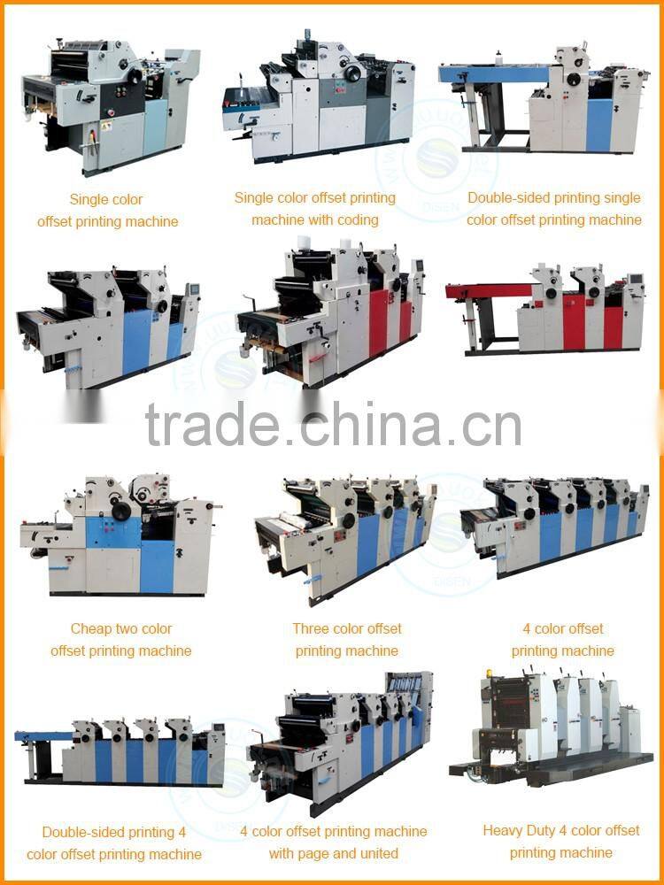 Two color coding hamada offset printing machine