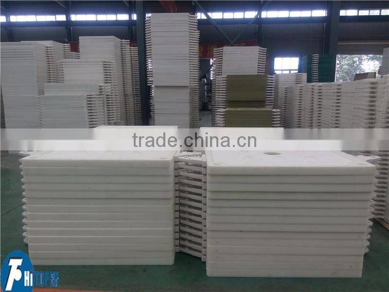 800x800mm center feeding membrane/chamber filter press plate