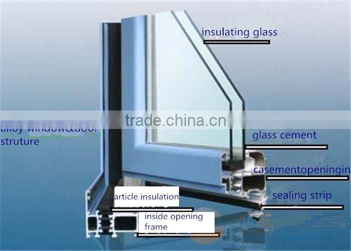 Aluminum framing folding insulating glass out door