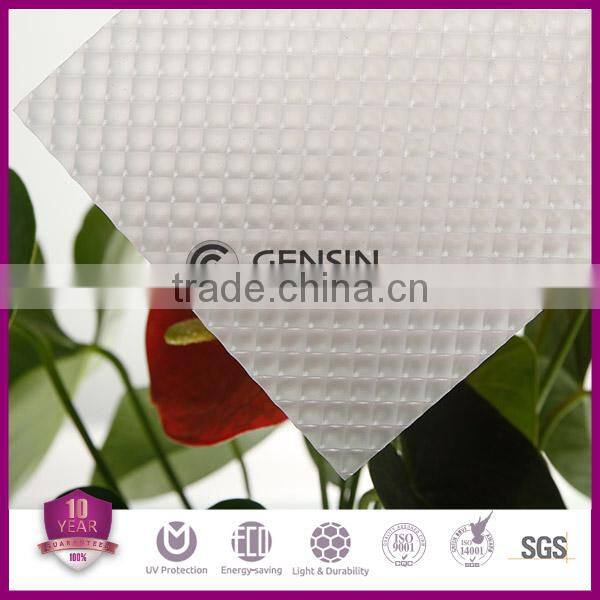 Zhejiang Haining 5mm diameter prismastic pattern light diffuser polycarbonate sheet 1220*2440mm