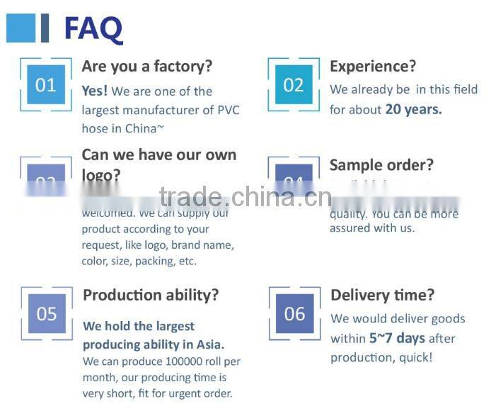 PVC clear tube food grade sanitary use hose