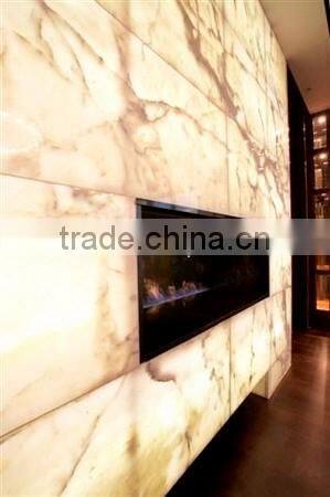 MODERN BACKLIT ONYX FIREPLACES