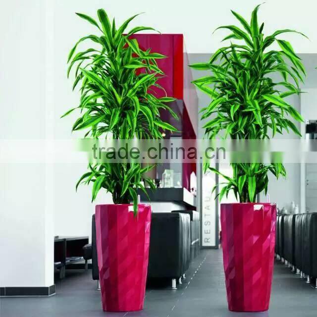 hot sale self-watering stackable plastic garden planters and pots