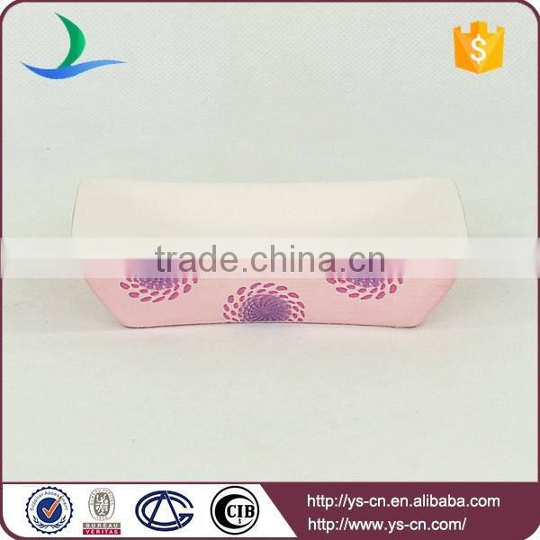 Pink Patterns Decal Ceramic decorative Bath Sets And Accessories