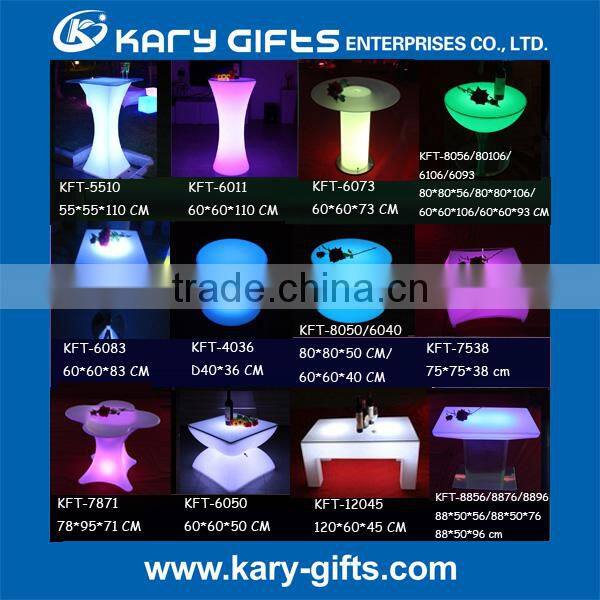 Promotional plastic led bucket ice for party bar