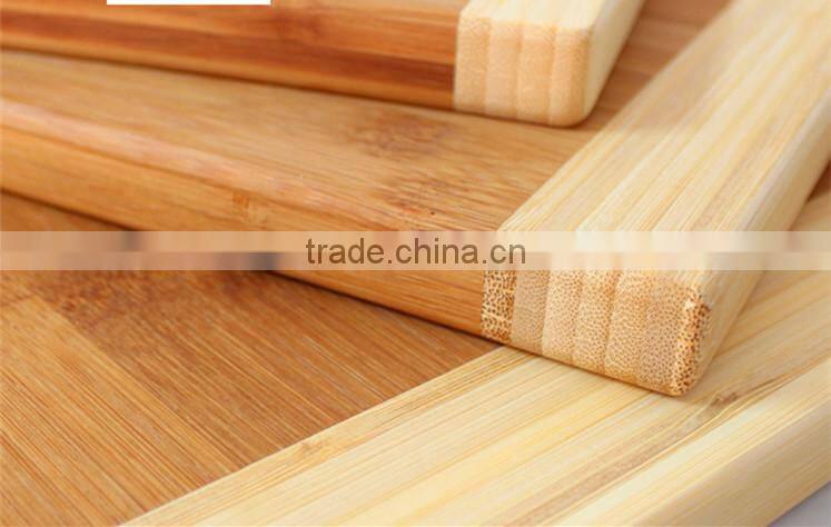 Natural Bamboo Cutting Board with Deep Drip Groove