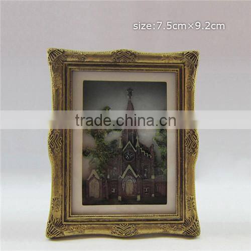 Plastic photo frame fridge magnet