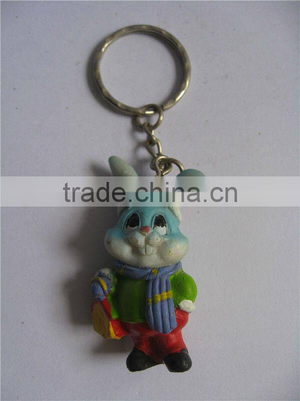 Lovely 3D mini rabbit key chain