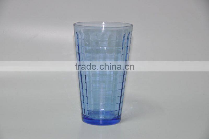 2015 new products cheap water tumbler/blue glass tumbler
