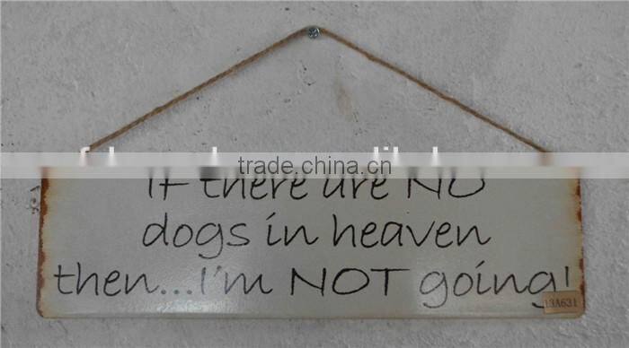 2016 custom antique french metal hanging door signs