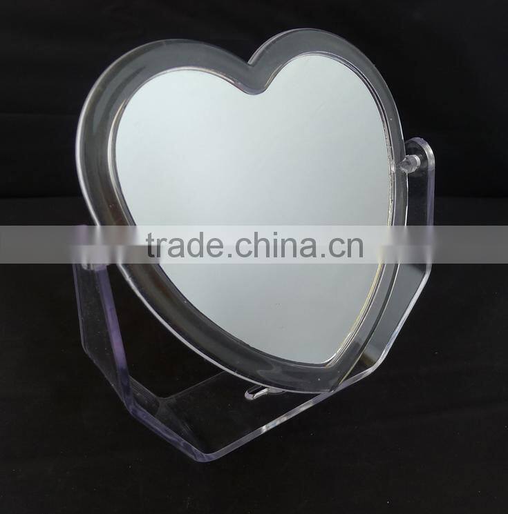Special heart type swivel mirror for makeup
