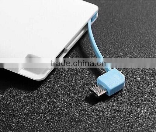 Newest Ultra-thin 6.6mm credit card 2500mah power bank, micro portable charger power bank made in china