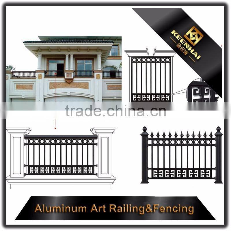 Color Powder Coated Cast Aluminum Villa Outdoor Garden Fencing