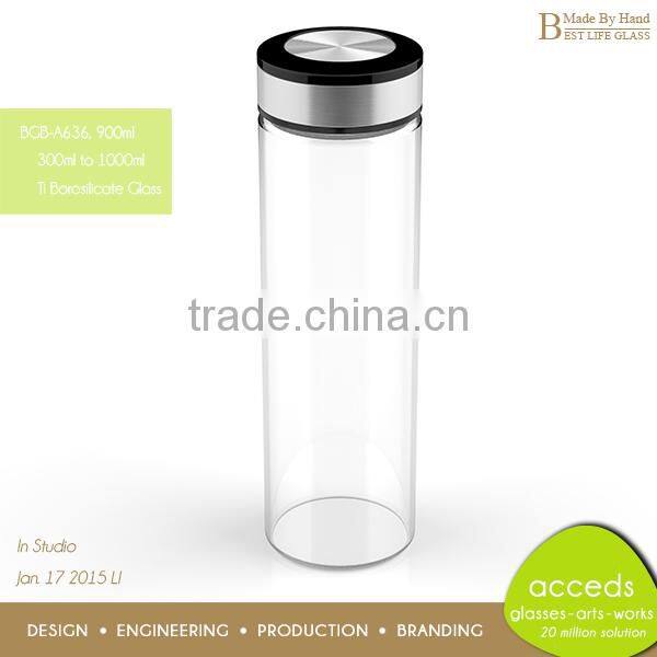 Frosted Tall Thin Glass Bottle For Cola And Soda