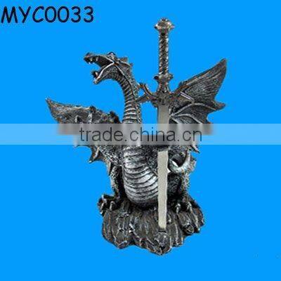 Polyresin warrior statue action figure