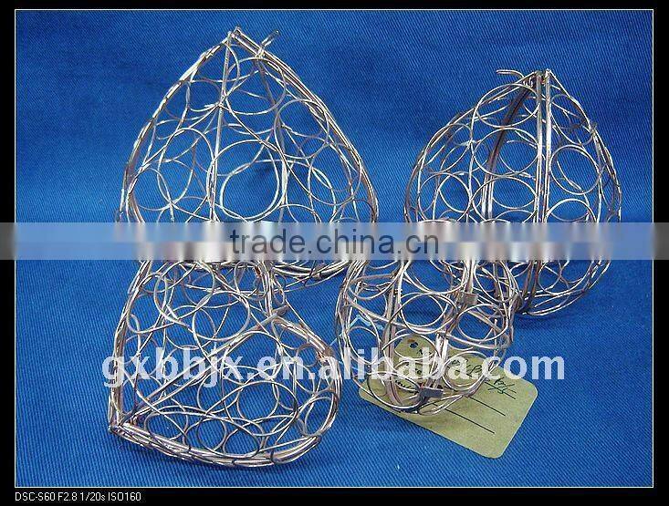Peach metal wire festival handicraft decoration art