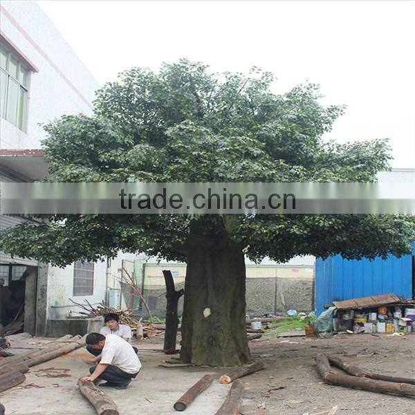 big outdoor use artificial banyan tree,green fake banyan tree