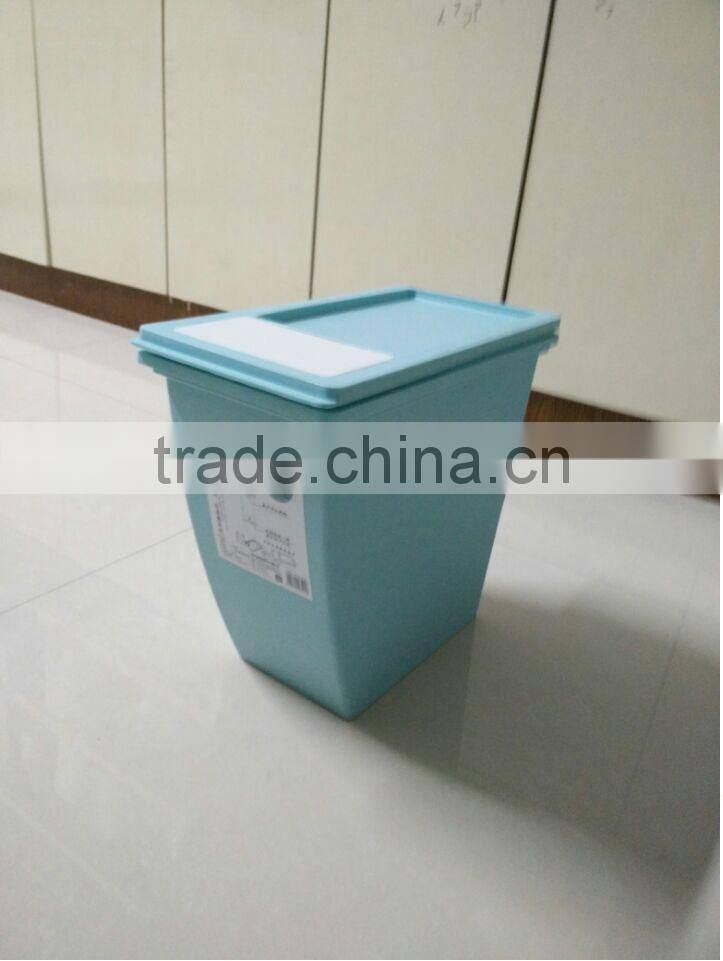 plastic dust bin trash can Simple European style waste bins PP dust bin shake covered trash can cute round trash can with lid