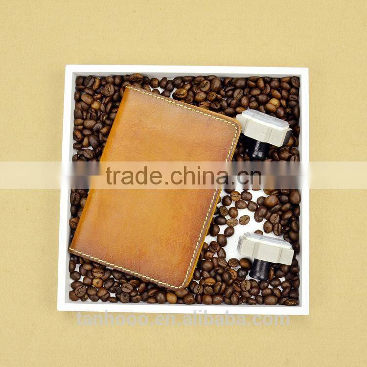 leather business card holder ,fancy passport holder soft good leather