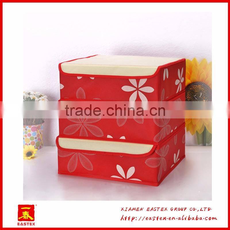 High quality peach skin 24 grid socks/bra/briefs storage Box