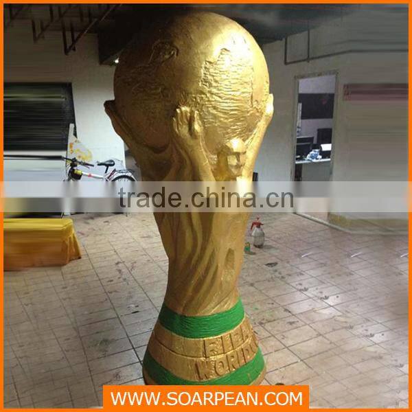 Customized Foamed Fiberglass World Cup Soccer Trophy