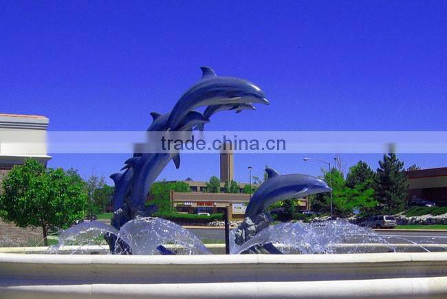 High Quality Garden Decoration Outdoor Dolphin Water Fountain