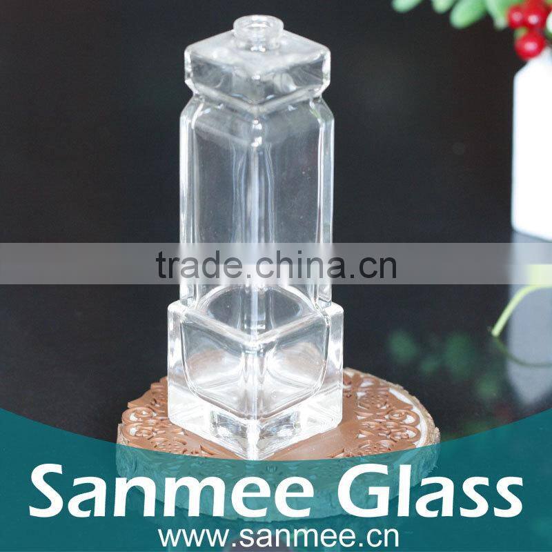 Supplies Unique Shaped Glass bottles 100ml Transparent Glass Bottle For Perfume