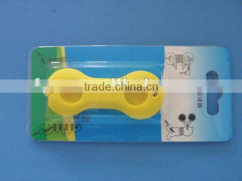 Fashionable silicone rubber cable winder