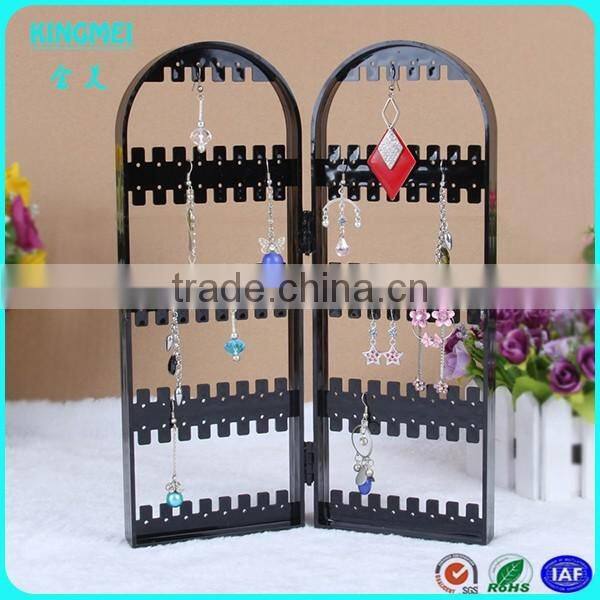 clear L shape acrylic jewelry display & plexiglass jewelry earring holder & perspex jewelry keeper stand