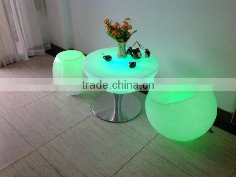 led high bar stool/RGB lighting PE chair