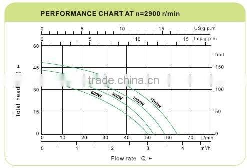 800W Economic Type Electric Stainless Steel Garden Water Pump For Domestic House