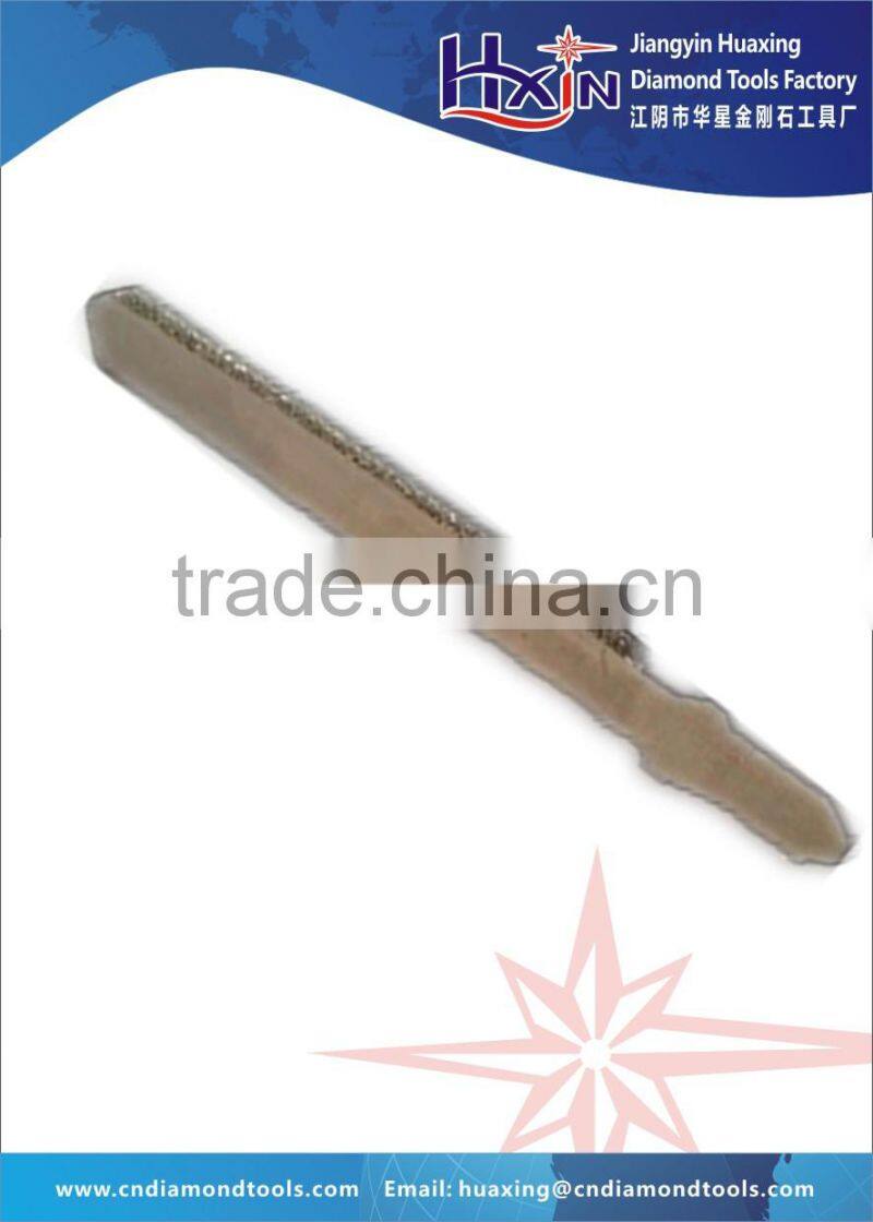 Electroplated jig saw T shank/ electroplated diamond jig saw for masonry