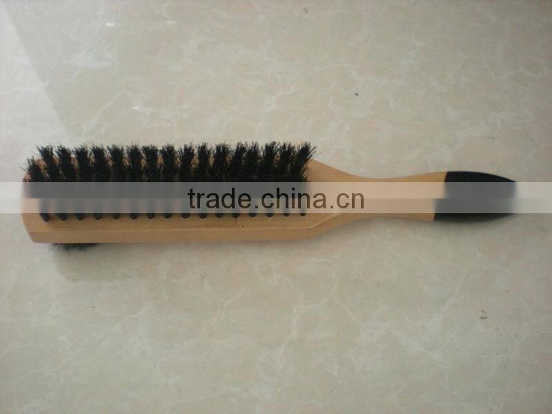 wooden shoe brush