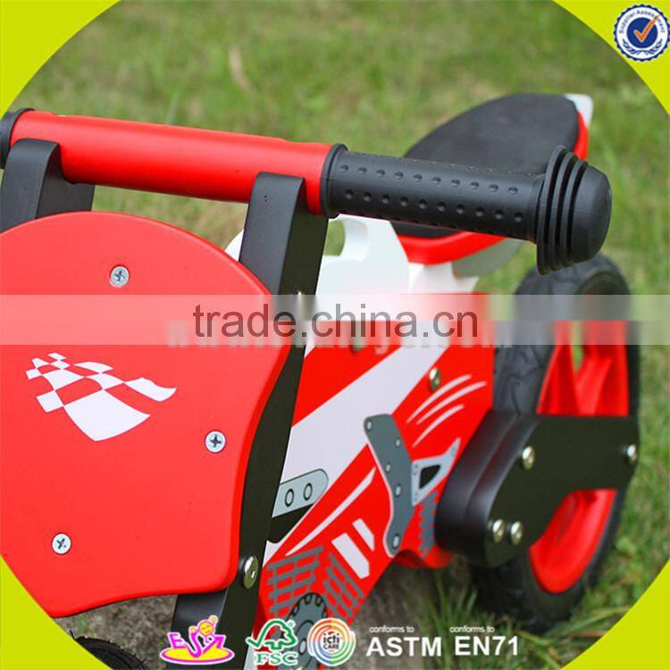 Wholesale cool wooden balance bike promotion gift wooden balance bike high quality children wooden balance bike toy W16C013