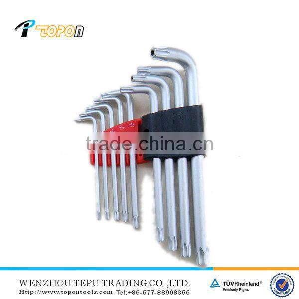 11 pcs carbon steel holly star key wrench tool set accpet add your logo