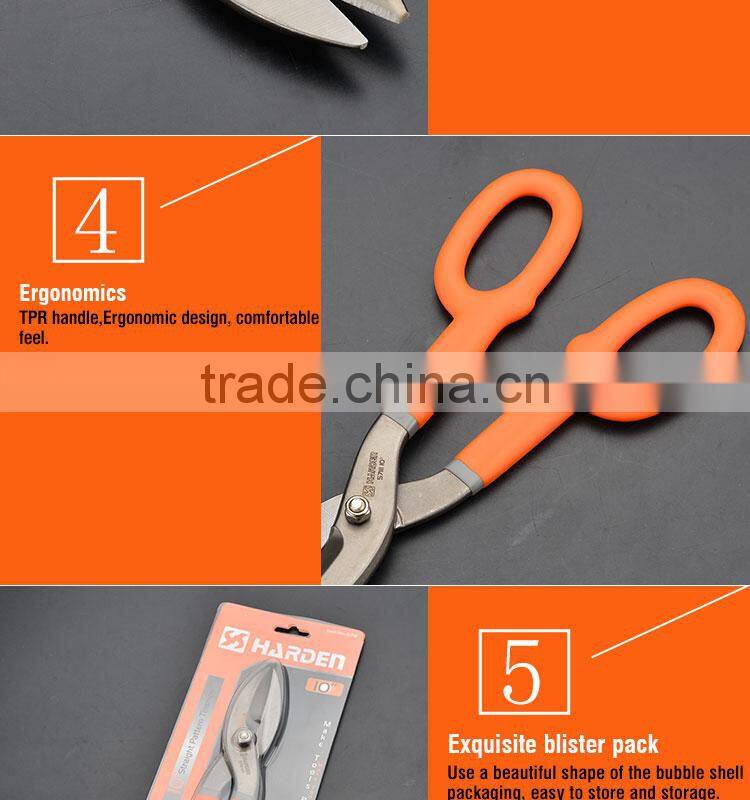 Chrome Vanadium Hand tools Straight Pattern Tinsnips Germany Type Tin Cutter