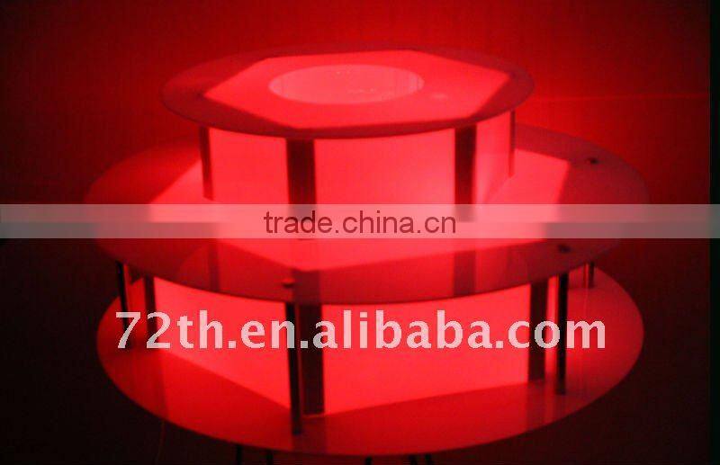 CHOCOLAZI ANT-8145 Acrylic Color LED BASE of Chocolate fountain display