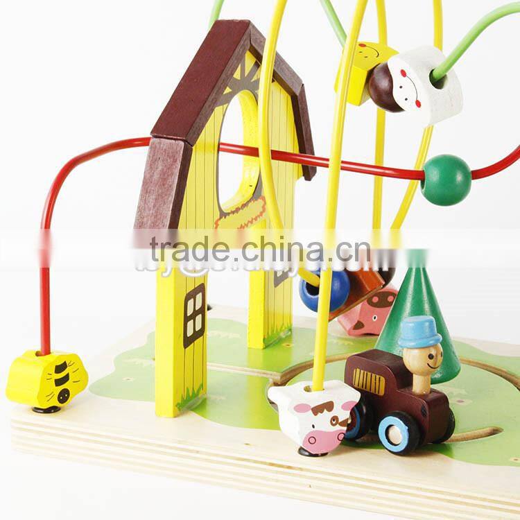 wholesale best wooden bead toys for toddlers educational games wooden bead toys for toddlers W11B141