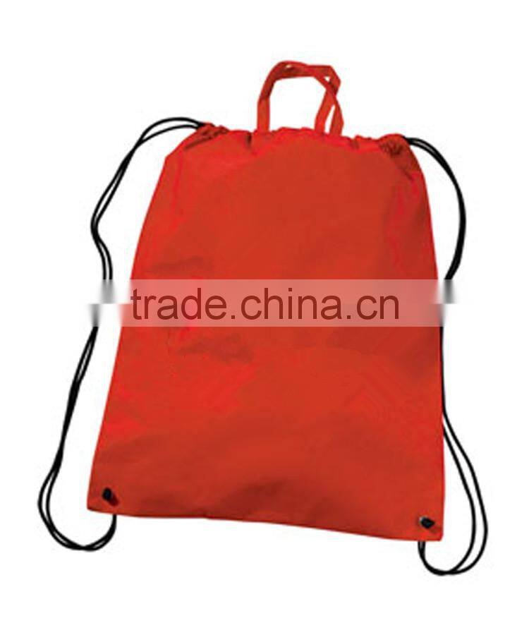 Recycled 210d Polyester Backpack Sport Cute Drawstring Bag for Kids