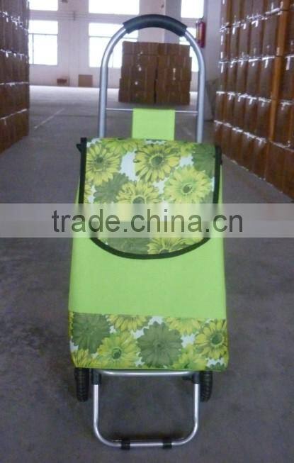 Protable Recycle supermarket foldable trolley shopping bag